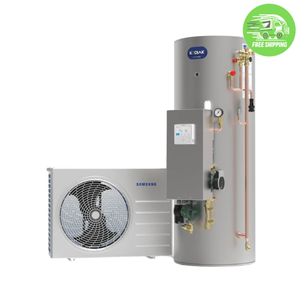 Samsung 12KW Air Source Heat Pump & Joule Kodiak 250 Litre Cylinder (HXSM-G6-K221)