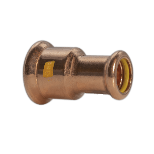 28mm x 15mm Gas Copper Press Fit Reduced Coupler (M Press)