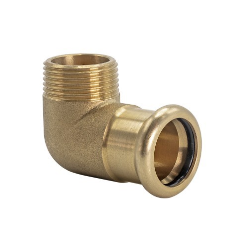 15mm Press Fit x 1/2" BSP Male Coupler 90° Elbow (M Press)