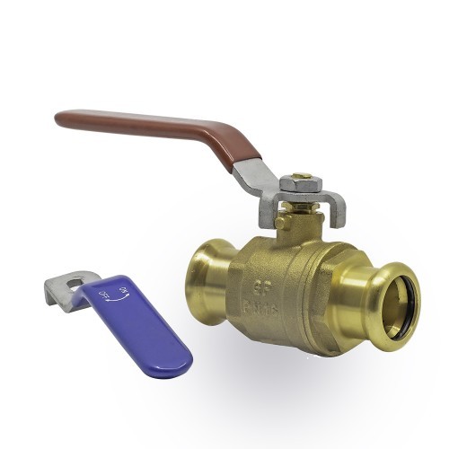 35mm Press Fit Lever Ball Valve (M Press)