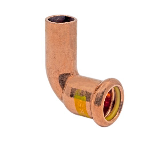 22mm Gas Copper Press Fit 90° Street Elbow (M Press)