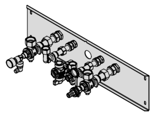 Viessmann Vitodens 200-W System Flush Mounting Valves/Fittings Pack (7690555)