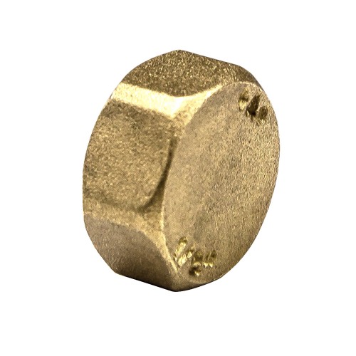 Yellow Brass 1/2” Brass Blank Nut