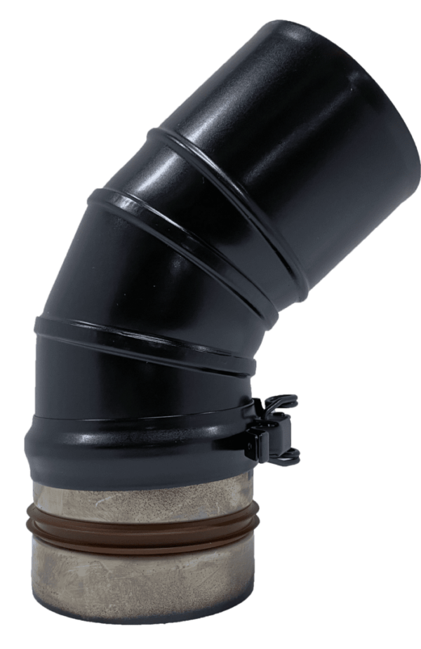 EOGB Sapphire Low Level Plume 45° Elbow (Black)