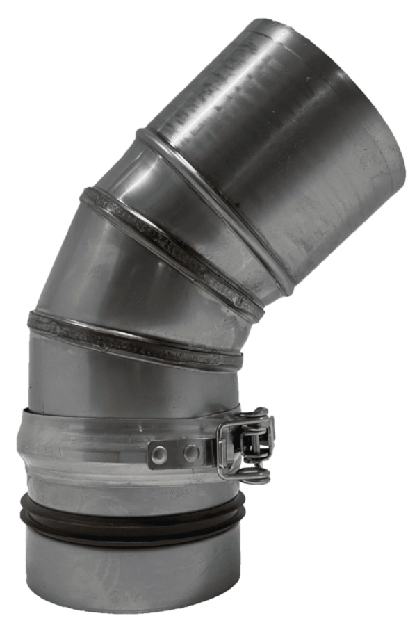 EOGB Sapphire Low Level Plume 45° Elbow (Stainless Steel)