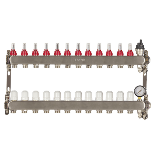 Theoheat 12 Port Manifold With 1" Isolation Valves