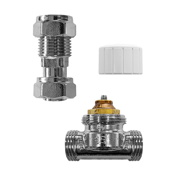 Drayton Auto-Balancing Radiator Valve & Lockshield Pack (15mm Straight)