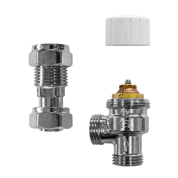 Drayton Auto-Balancing Radiator Valve & Lockshield Pack (15mm Angled)