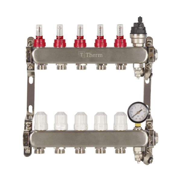 Theoheat 5 Port Manifold With 1" Isolation Valves