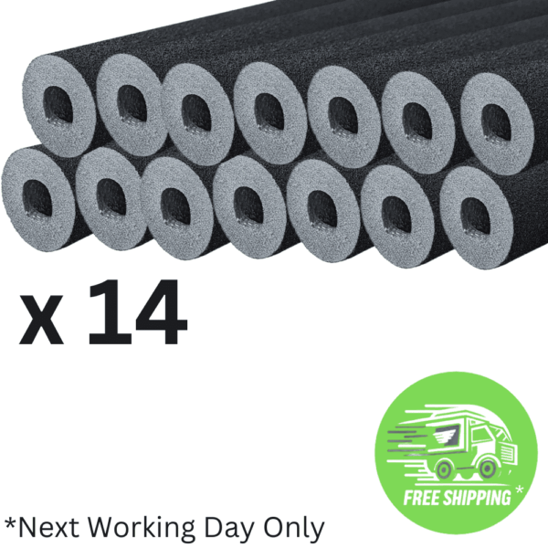 Primary Pro 35mm x 19mm x 1000mm External Pipe Insulation For Heat Pumps (Box of 14) (AS033)